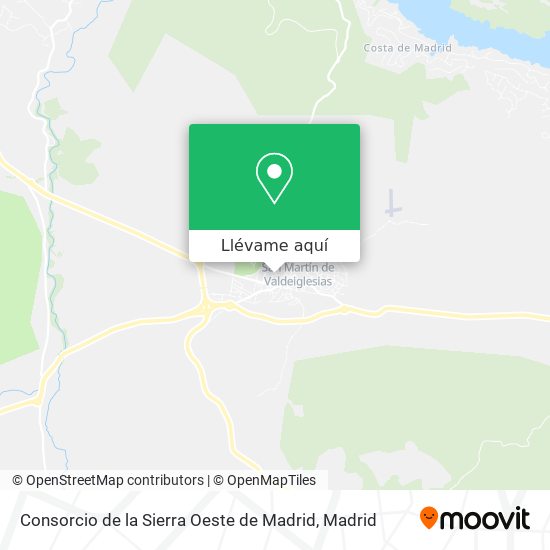 Mapa Consorcio de la Sierra Oeste de Madrid