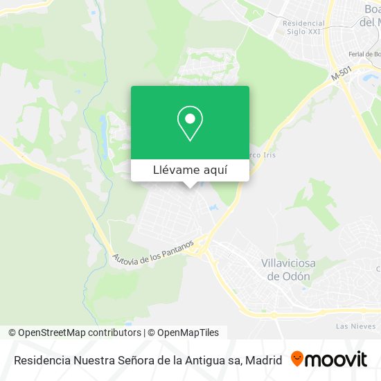 Mapa Residencia Nuestra Señora de la Antigua sa