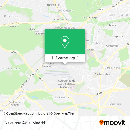 Mapa Navalosa Ávila