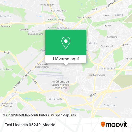 Mapa Taxi Licencia 05249