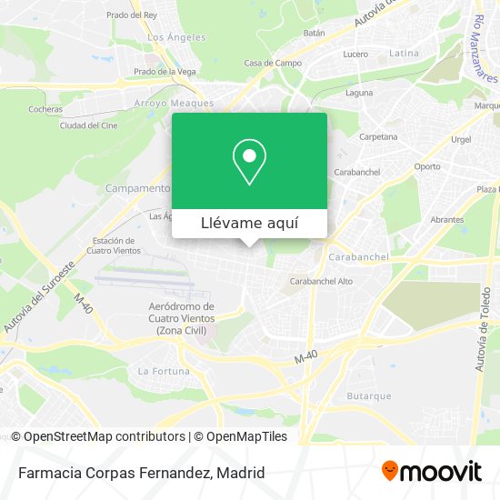 Mapa Farmacia Corpas Fernandez