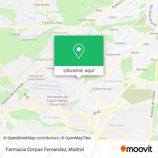 Mapa Farmacia Corpas Fernandez