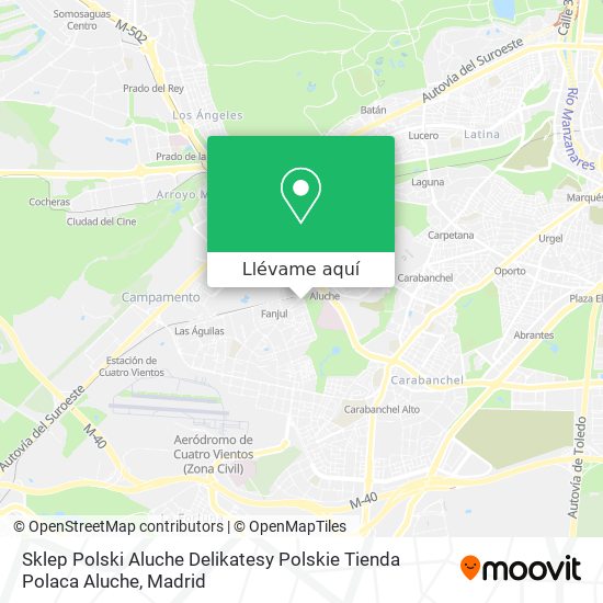 Mapa Sklep Polski Aluche Delikatesy Polskie Tienda Polaca Aluche