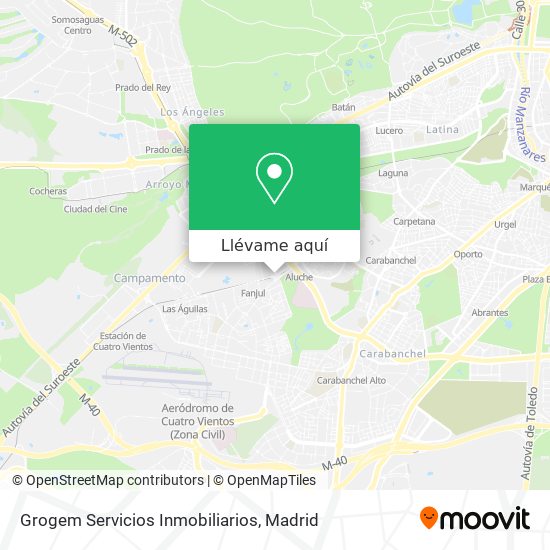 Mapa Grogem Servicios Inmobiliarios