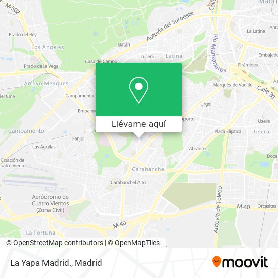 Mapa La Yapa Madrid.