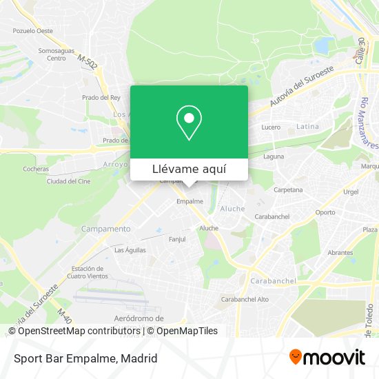 Mapa Sport Bar Empalme