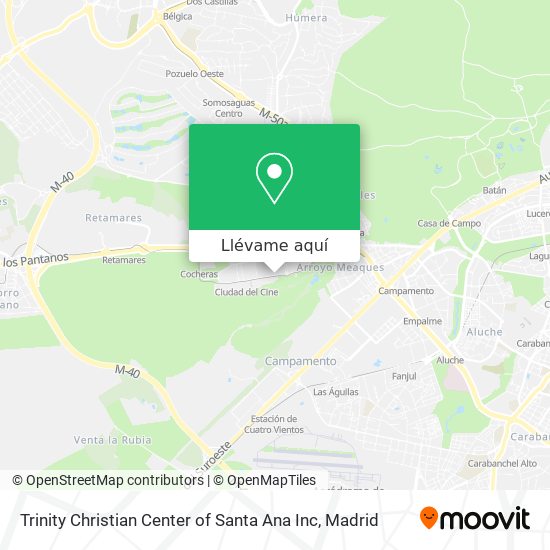Mapa Trinity Christian Center of Santa Ana Inc