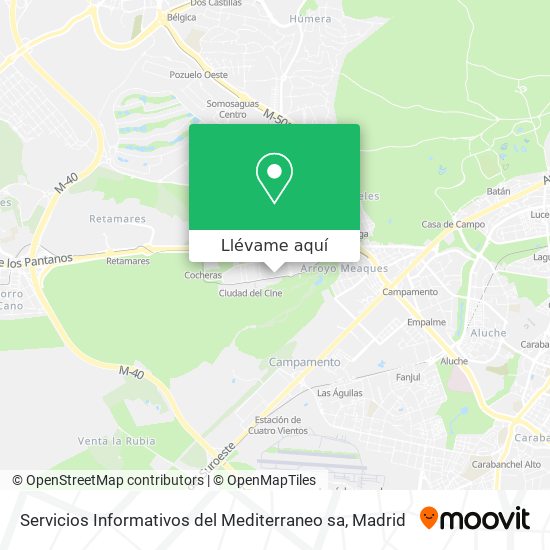 Mapa Servicios Informativos del Mediterraneo sa