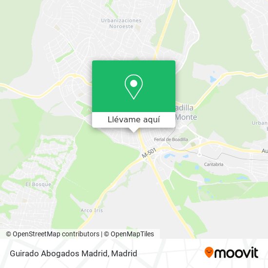 Mapa Guirado Abogados Madrid
