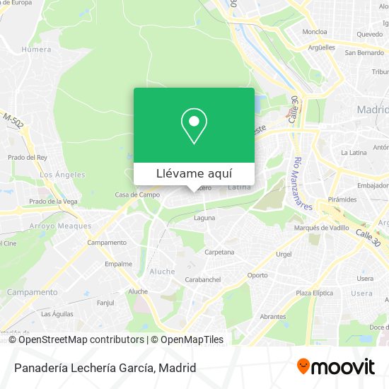 Mapa Panadería Lechería García