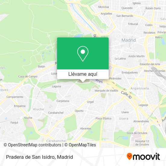 Mapa Pradera de San Isidro