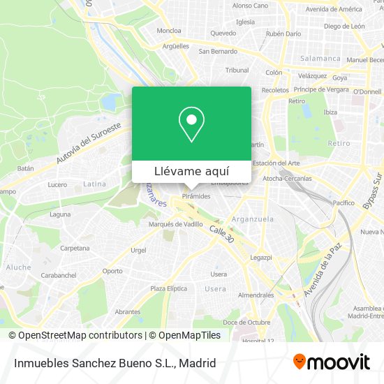 Mapa Inmuebles Sanchez Bueno S.L.