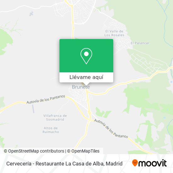 Mapa Cervecería - Restaurante La Casa de Alba