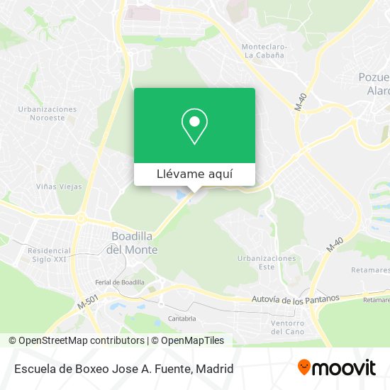 Mapa Escuela de Boxeo Jose A. Fuente
