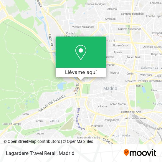 Mapa Lagardere Travel Retail