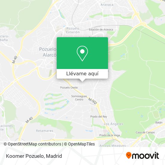 Mapa Koomer Pozuelo