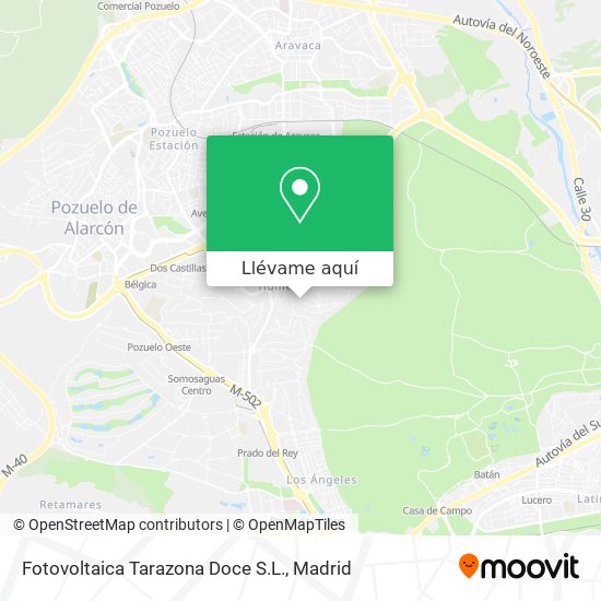 Mapa Fotovoltaica Tarazona Doce S.L.