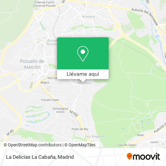 Mapa La Delicias La Cabaña