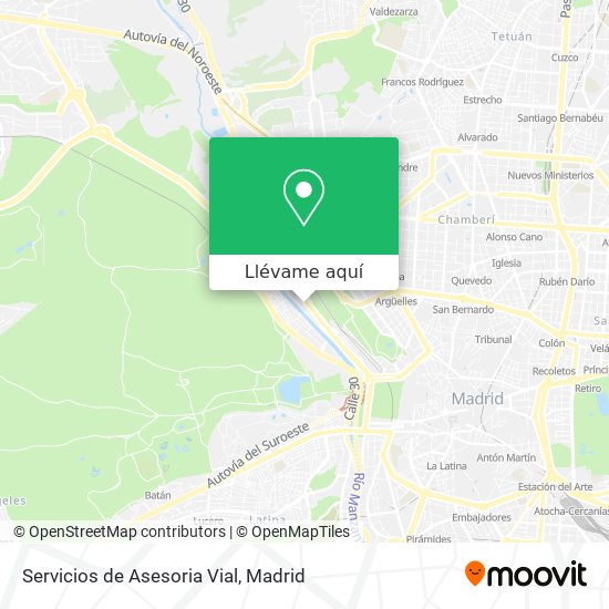 Mapa Servicios de Asesoria Vial