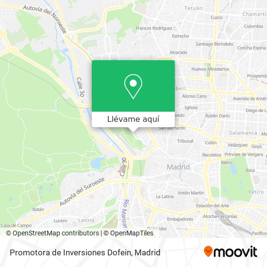 Mapa Promotora de Inversiones Dofein