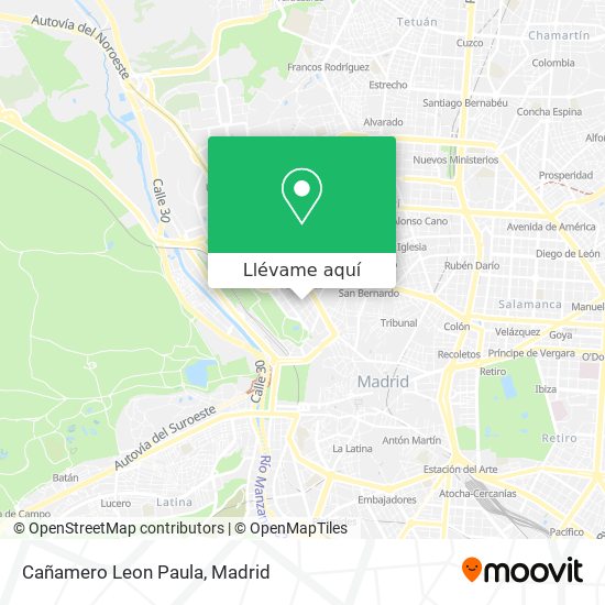 Mapa Cañamero Leon Paula