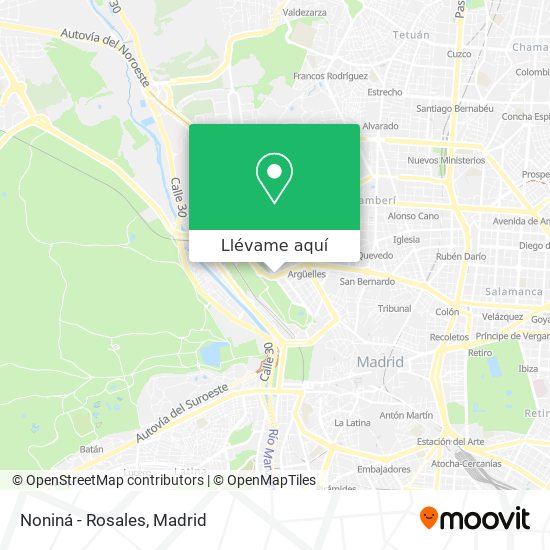 Mapa Noniná - Rosales