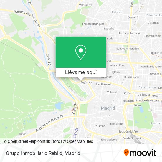 Mapa Grupo Inmobiliario Rebild