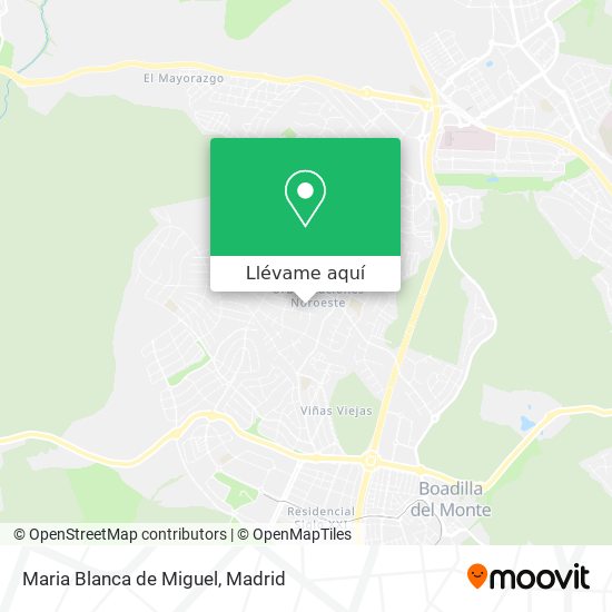 Mapa Maria Blanca de Miguel