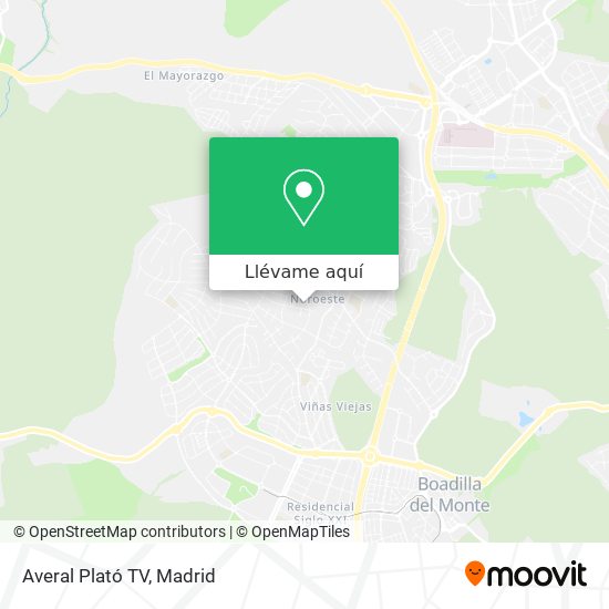 Mapa Averal Plató TV