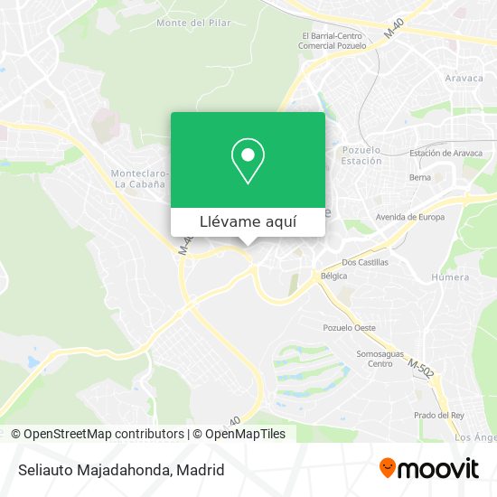 Mapa Seliauto Majadahonda