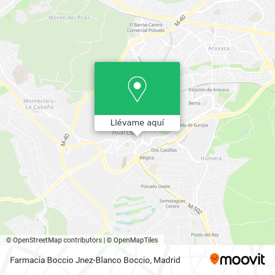 Mapa Farmacia Boccio Jnez-Blanco Boccio