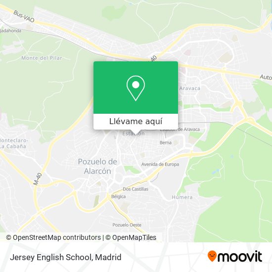 Mapa Jersey English School