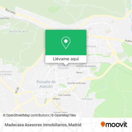 Mapa Madecasa Asesores Inmobiliarios