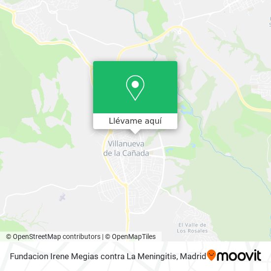 Mapa Fundacion Irene Megias contra La Meningitis