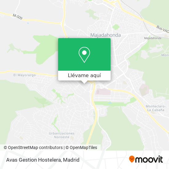 Mapa Avas Gestion Hostelera