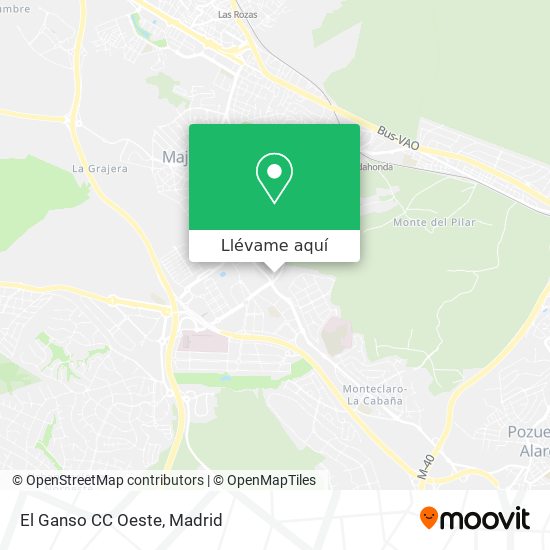 Mapa El Ganso CC Oeste