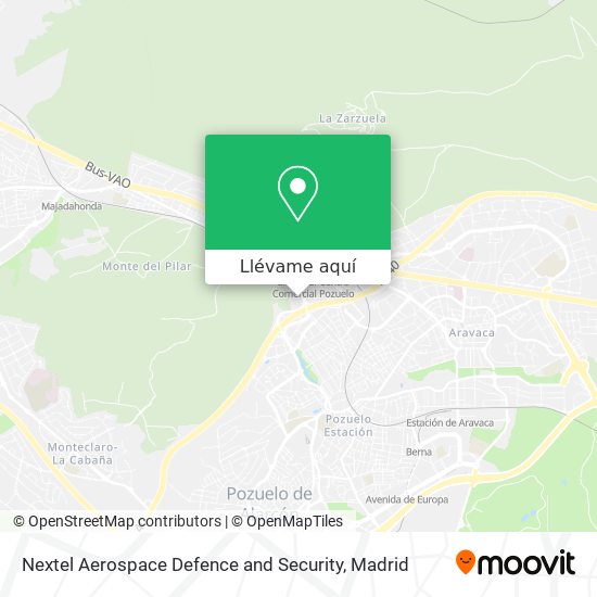 Mapa Nextel Aerospace Defence and Security