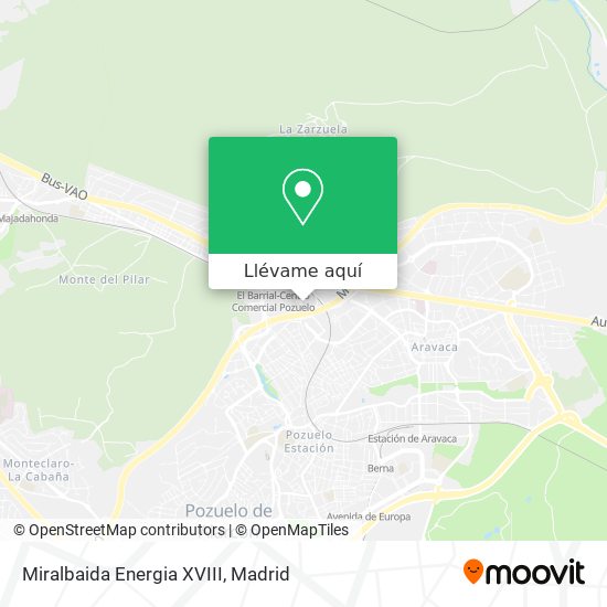 Mapa Miralbaida Energia XVIII