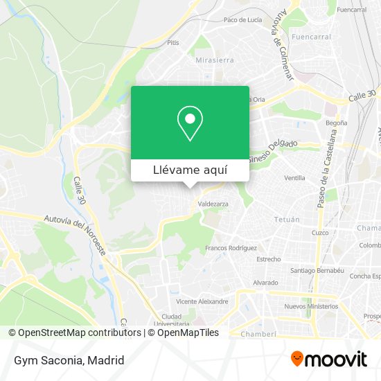 Mapa Gym Saconia