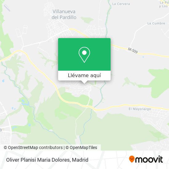 Mapa Oliver Planisi Maria Dolores