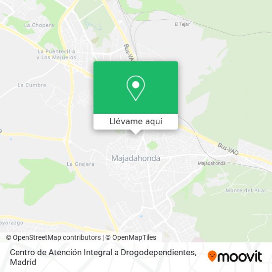 Mapa Centro de Atención Integral a Drogodependientes