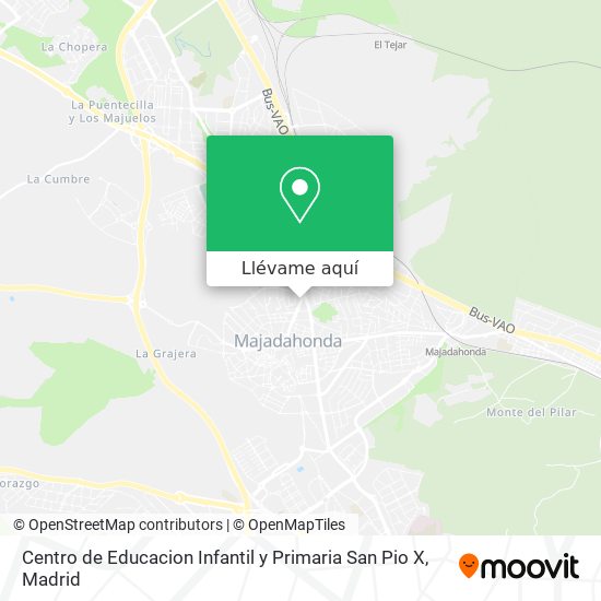 Mapa Centro de Educacion Infantil y Primaria San Pio X