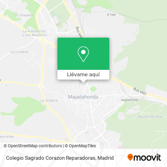 Mapa Colegio Sagrado Corazon Reparadoras