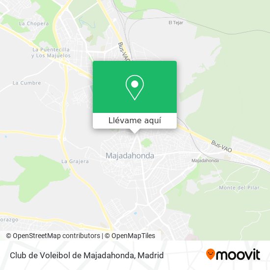 Mapa Club de Voleibol de Majadahonda