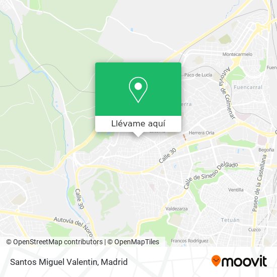 Mapa Santos Miguel Valentin