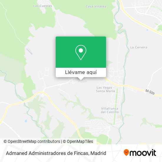 Mapa Admaned Administradores de Fincas