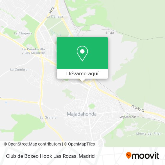 Mapa Club de Boxeo Hook Las Rozas