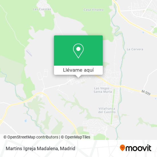 Mapa Martins Igreja Madalena