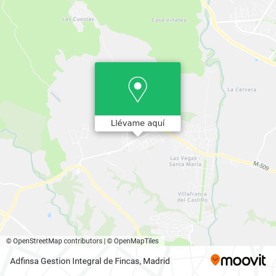 Mapa Adfinsa Gestion Integral de Fincas