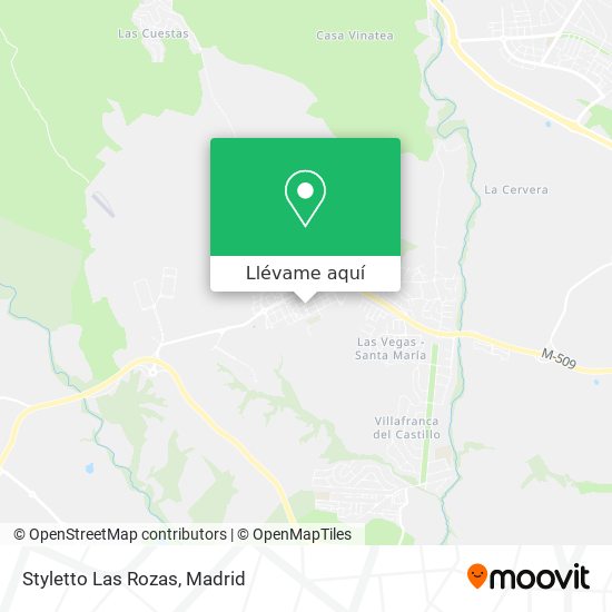 Mapa Styletto Las Rozas